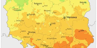 Карта Польши климата