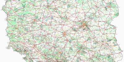 Карта Польши муниципалитетов