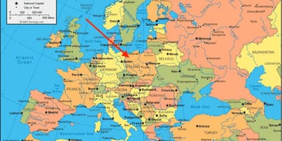 Карта Польши Европы