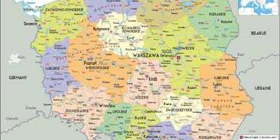 Польша и соседние страны карте