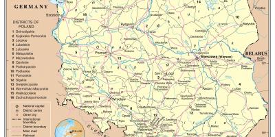 Карта Польши транспорта
